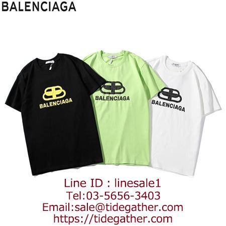 Balenciaga 英字ロゴプリントTシャツ