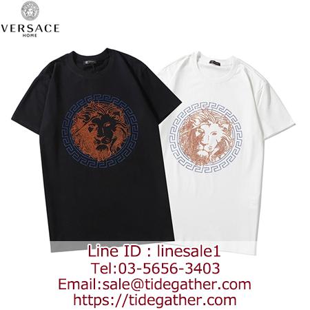 Versace ラインストーン付きTシャツ