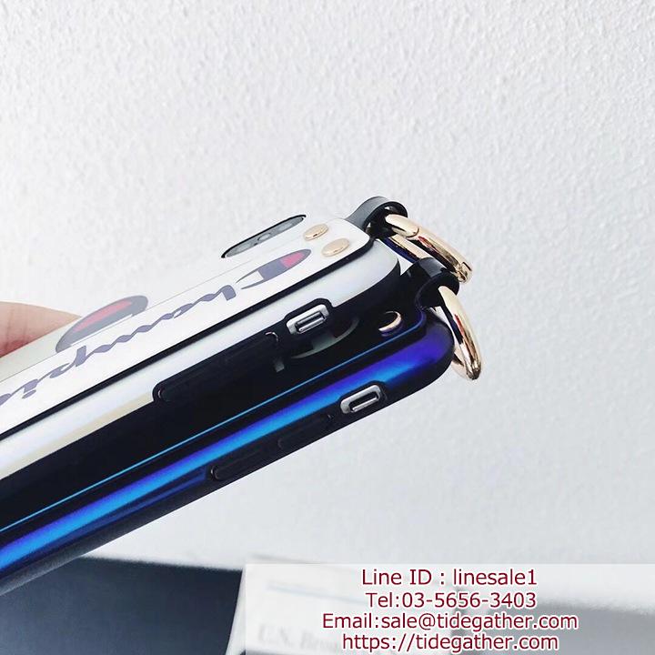 ブルー 光沢感 iphoneケース ブランド