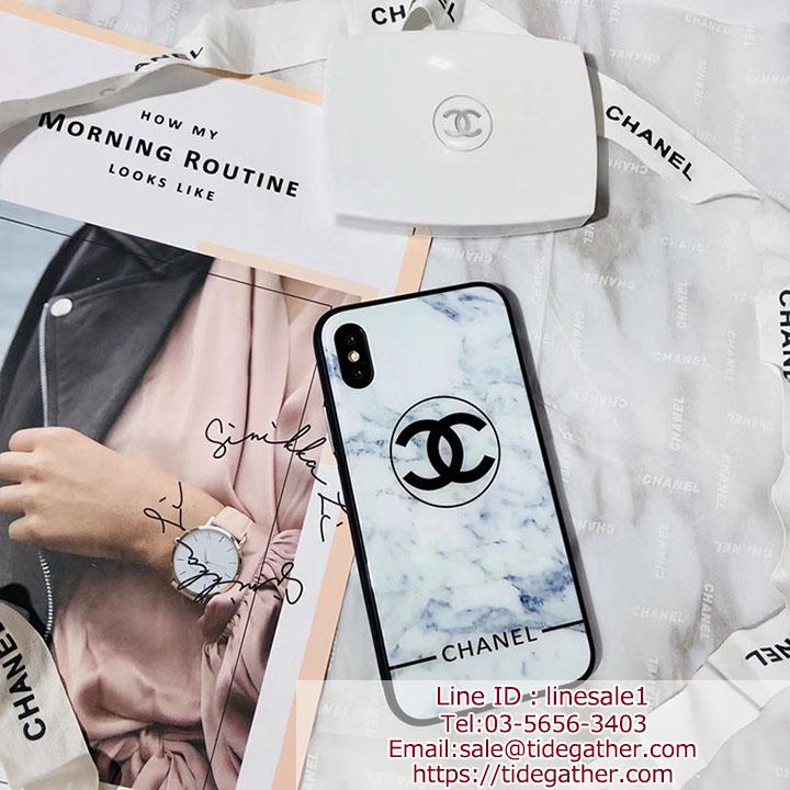 CHANEL IPHONE XS MAX カバー ガラス背面
