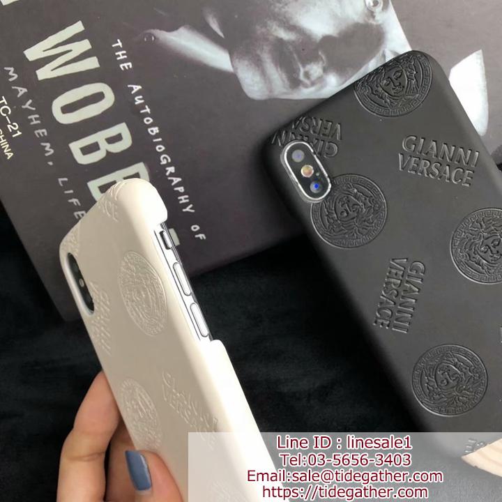 ヴェルサーチ 携帯ケース,Versace iphone12pro maxカバー エンボス