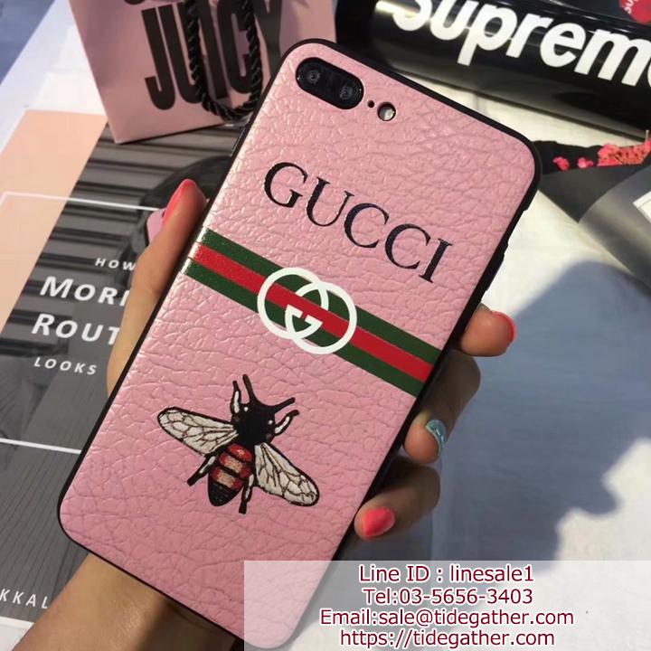 可愛いピンク Gucci iPhoenXS Maxケース