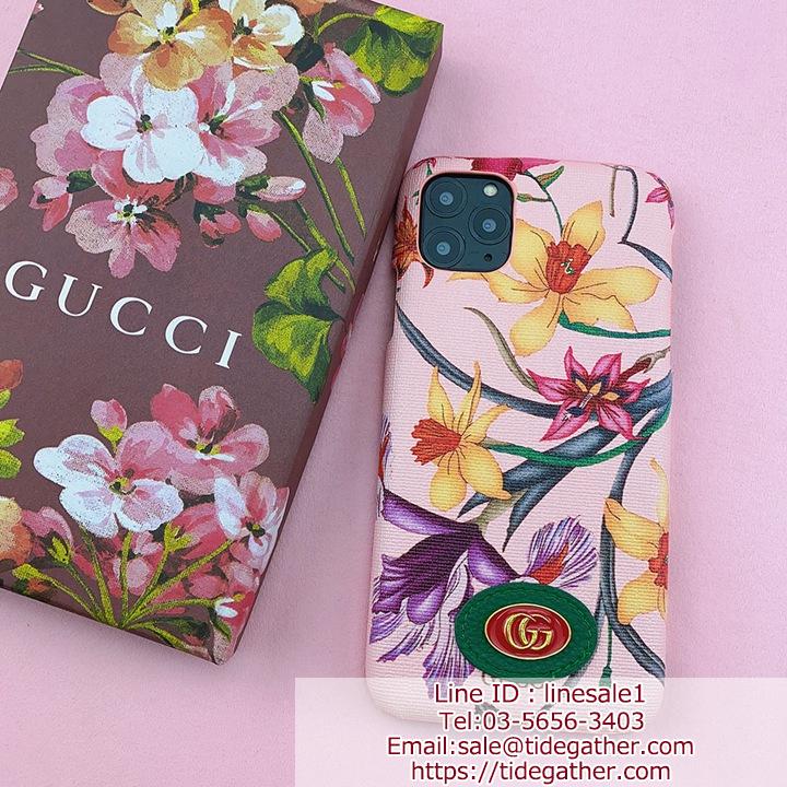 セレブ風 花柄 Gucci iPhone12pro maxケース