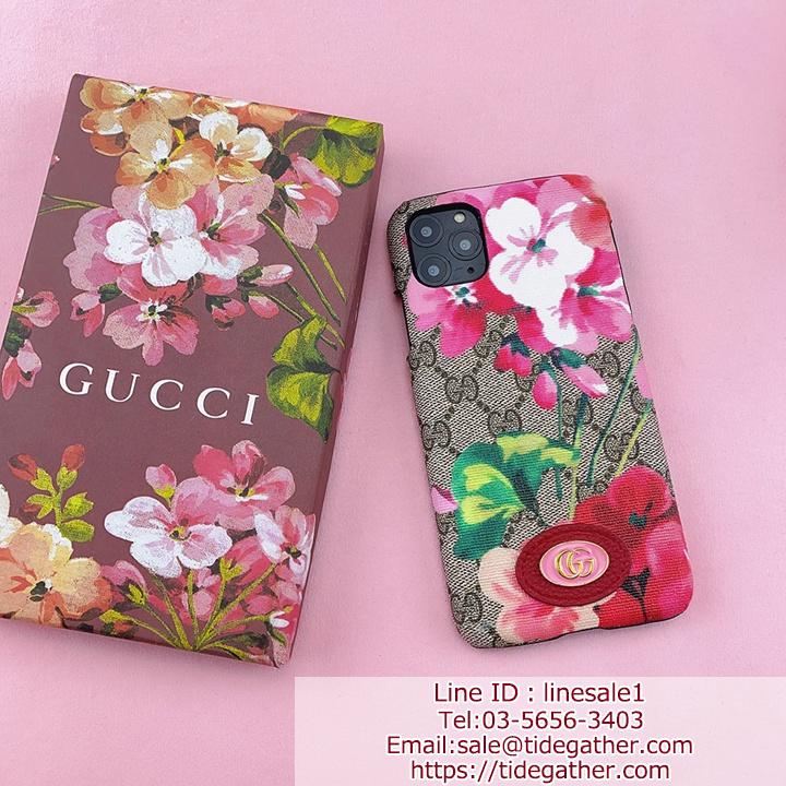 セレブ風 花柄 Gucci iPhone12pro maxケース